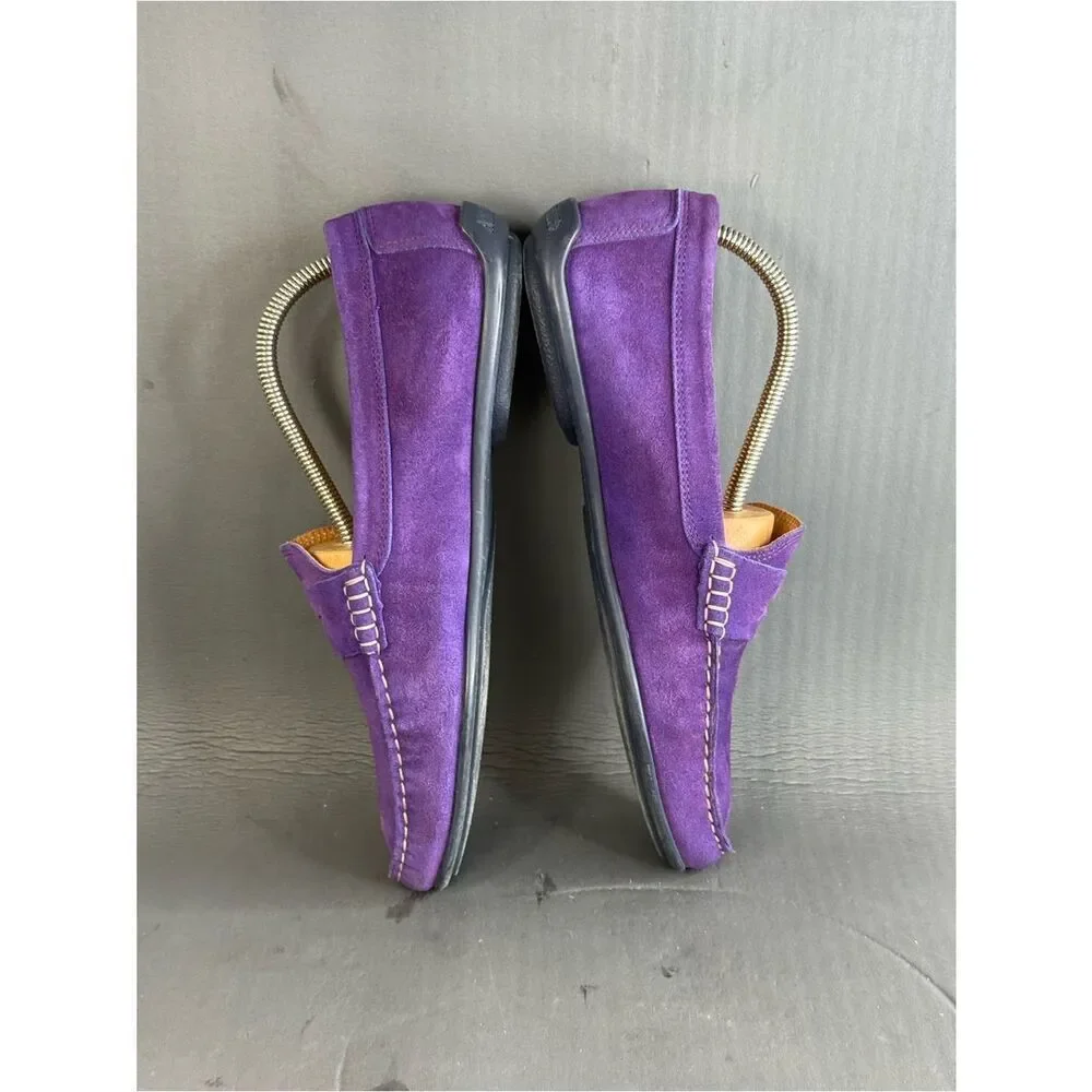 AUSTIN HELLER CUSTOM PURPLE DRIVERs loafer shoes men’s size 10.5